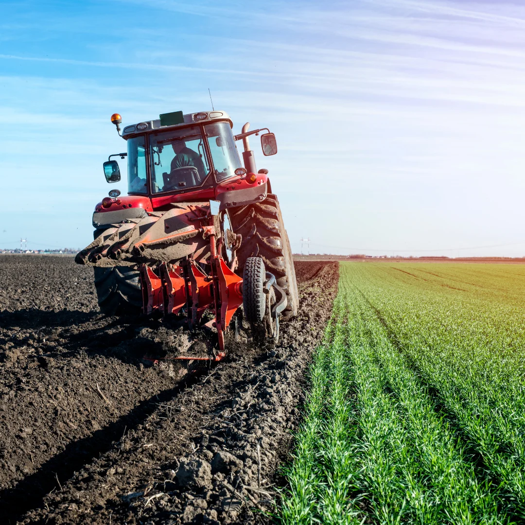 Agricultural Equipment Modern agricultural equipment in a field