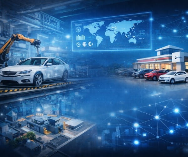 Excellon DMS all-in-one dealership management software dashboard helping OEMs and dealerships manage sales, service, inventory, and operations in 2026