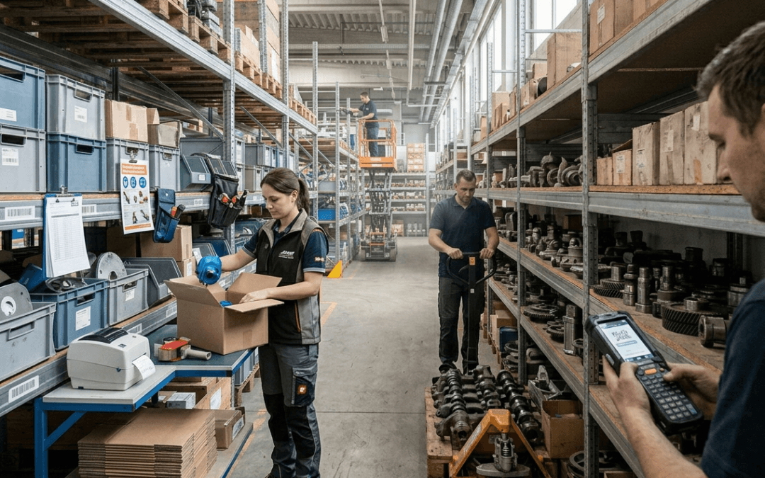 Predictive analytics dashboard identifying dead stock in spare parts inventory to reduce capital waste